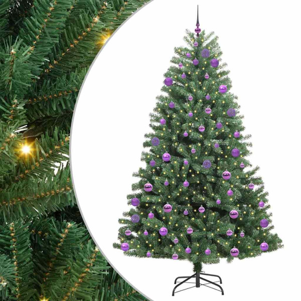 Árbol de Navidad artificial con ramas articuladas Verde 240 cm M 2