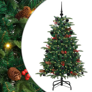 Árbol de Navidad artificial Verde 150 cm PVC. Metal y Plástico H