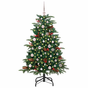 Árbol de Navidad artificial Verde 150 cm PVC. Metal y Plástico H
