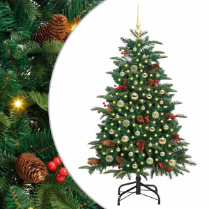 Árbol de Navidad artificial Verde 150 cm PVC. Metal y Plástico H