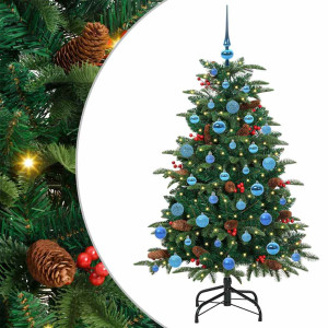 Árbol de Navidad artificial Verde 150 cm PVC. Metal y Plástico H