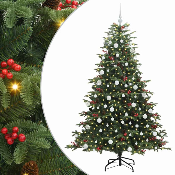 Árbol de Navidad artificial Verde 180 cm PVC. Metal y Plástico M 2