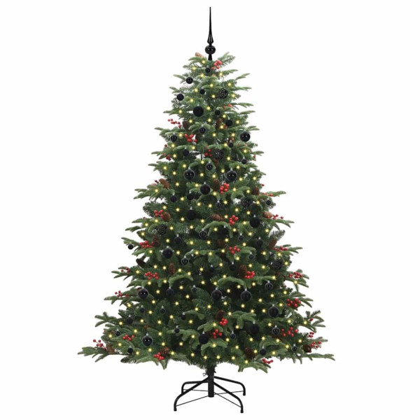 Árbol de Navidad artificial Verde 210 cm PVC. Metal y Plástico M 3