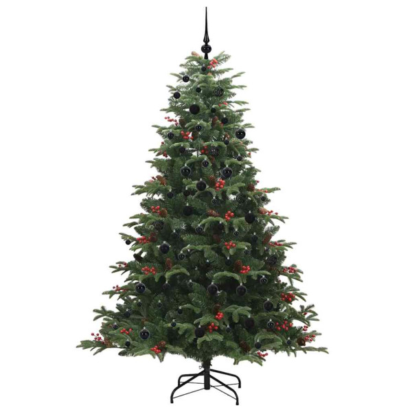Árbol de Navidad artificial Verde 210 cm PVC. Metal y Plástico M 4