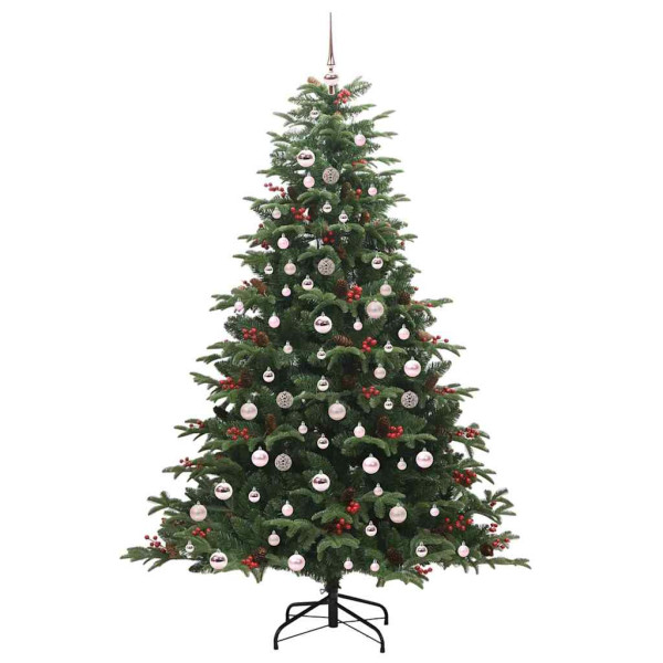 Árbol de Navidad artificial Verde 210 cm PVC. Metal y Plástico M 4