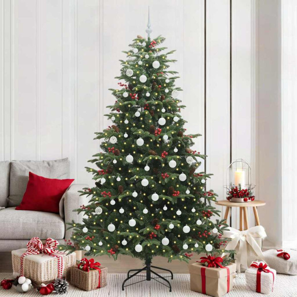 Árbol de Navidad artificial Verde 210 cm PVC. Metal y Plástico D
