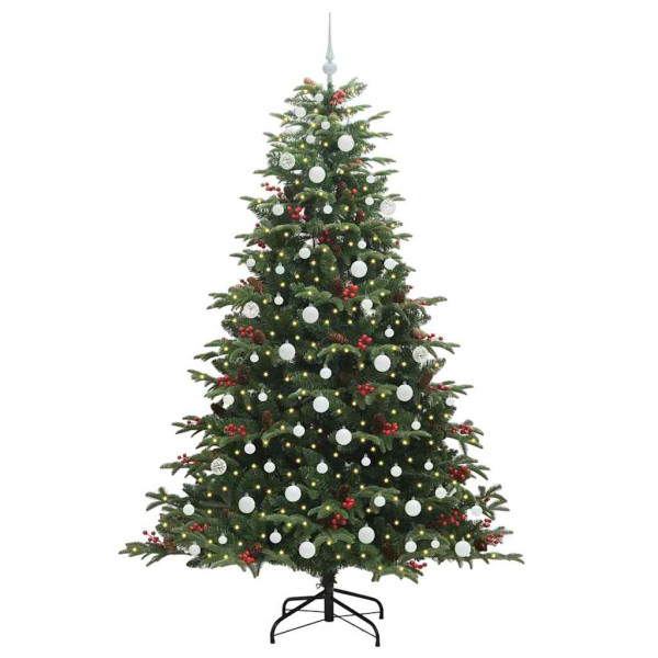 Árbol de Navidad artificial Verde 210 cm PVC. Metal y Plástico M 3