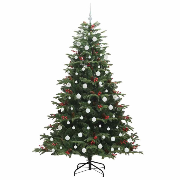 Árbol de Navidad artificial Verde 210 cm PVC. Metal y Plástico M 4