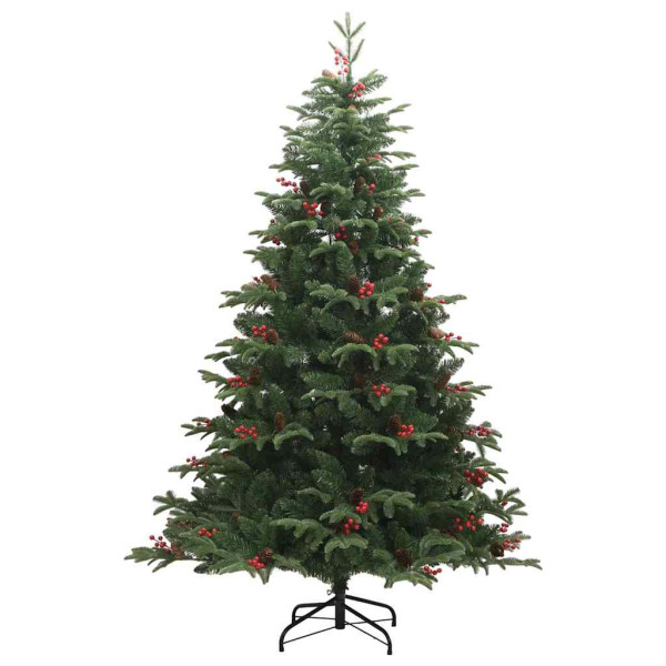 Árbol de Navidad artificial Verde 210 cm PVC. Metal y Plástico M 5