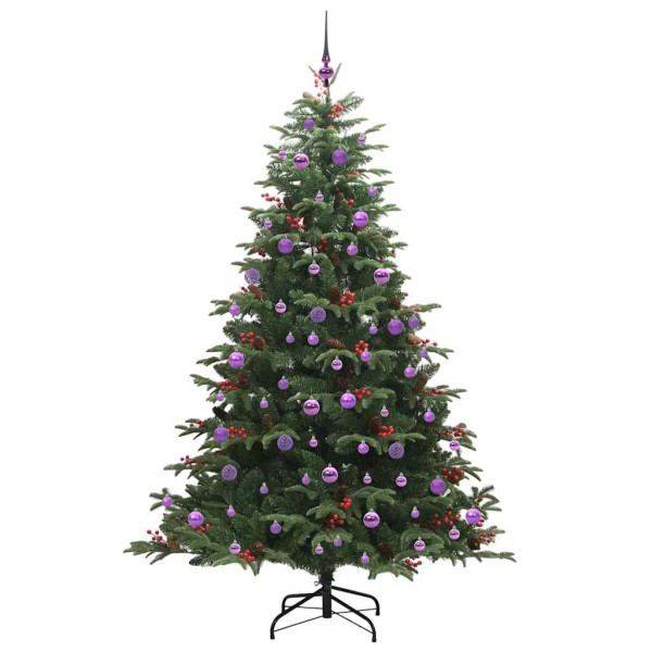 Árbol de Navidad artificial Verde 210 cm PVC. Metal y Plástico M 4