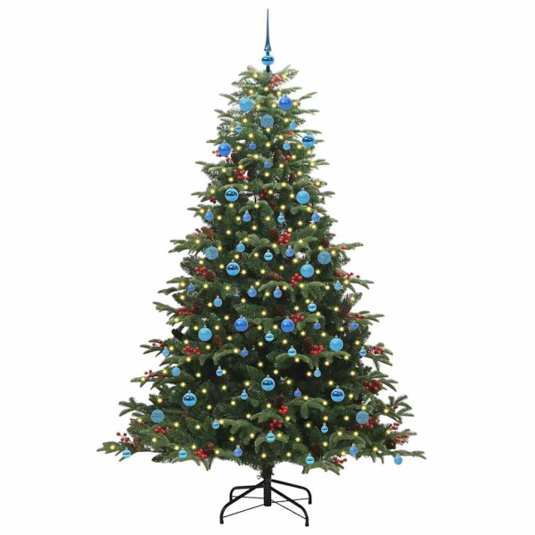 Árbol de Navidad artificial Verde 210 cm PVC. Metal y Plástico M 3