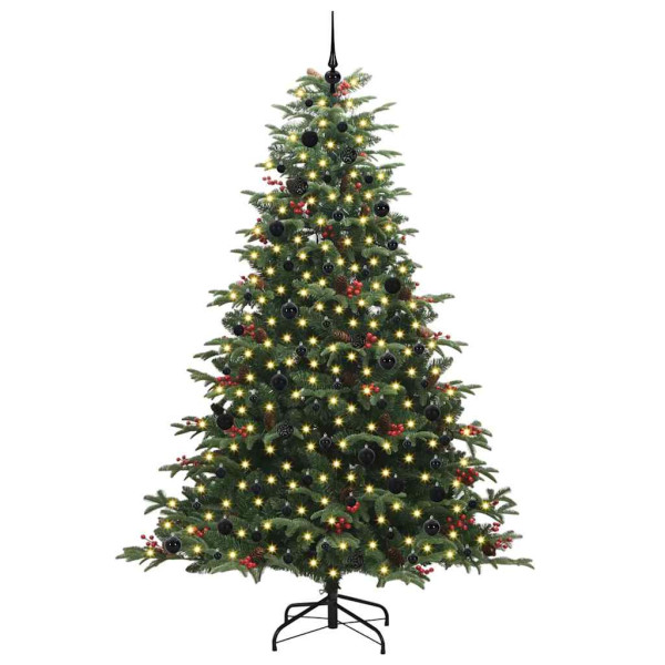 Árbol de Navidad artificial Verde 240 cm PVC. Metal y Plástico M 3