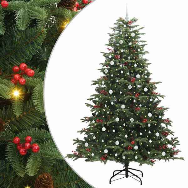 Árbol de Navidad artificial Verde 240 cm PVC. Metal y Plástico M 2