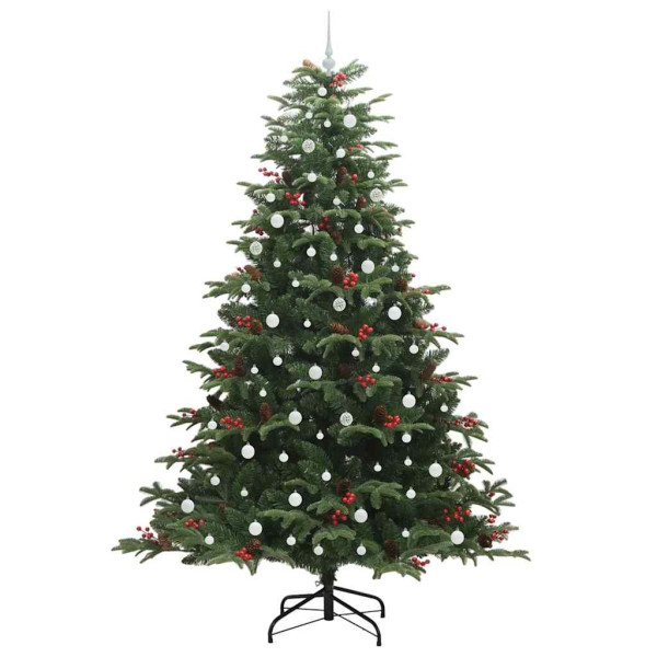 Árbol de Navidad artificial Verde 240 cm PVC. Metal y Plástico M 4