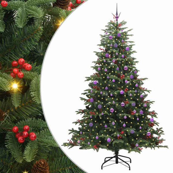 Árbol de Navidad artificial Verde 240 cm PVC. Metal y Plástico M 2