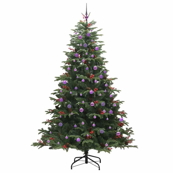 Árbol de Navidad artificial Verde 240 cm PVC. Metal y Plástico M 4