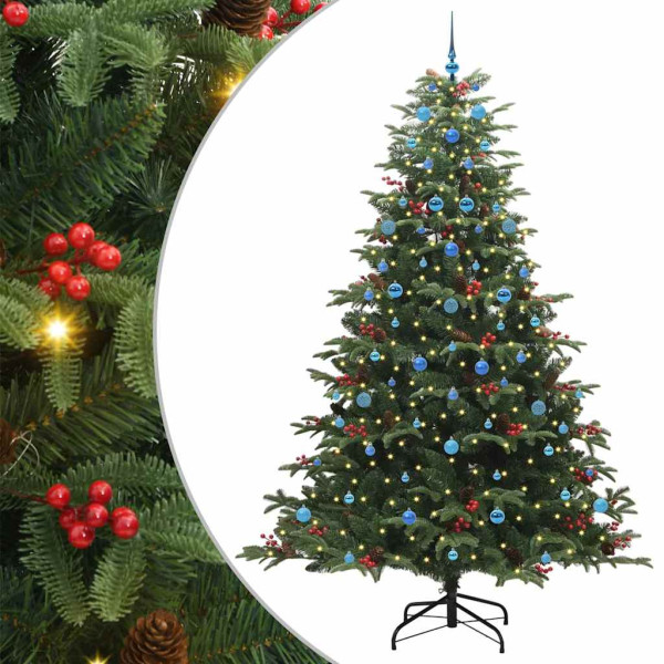 Árbol de Navidad artificial Verde 240 cm PVC. Metal y Plástico M 2