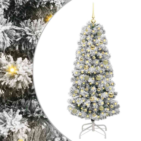 Árbol de Navidad artificial con ramas articuladas 150 cm M 2