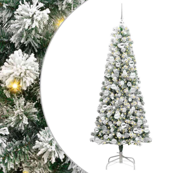 Árbol de Navidad artificial con ramas articuladas 180 cm M 2