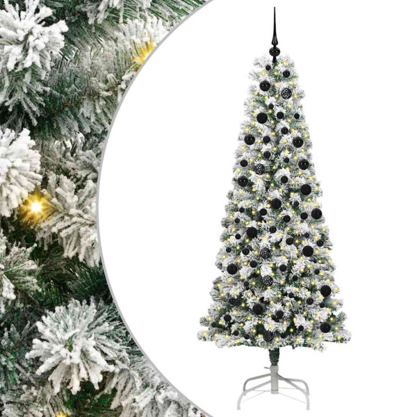 Árbol de Navidad artificial con ramas articuladas 210 cm M 2