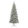 Árbol de Navidad artificial con ramas articuladas 210 cm 3