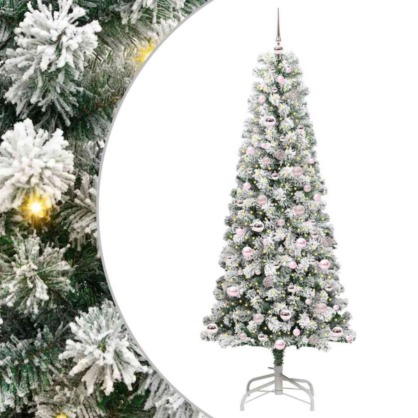 Árbol de Navidad artificial con ramas articuladas 210 cm M 2