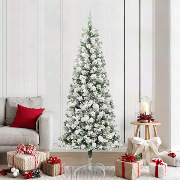 Árbol de Navidad artificial con ramas articuladas 210 cm D