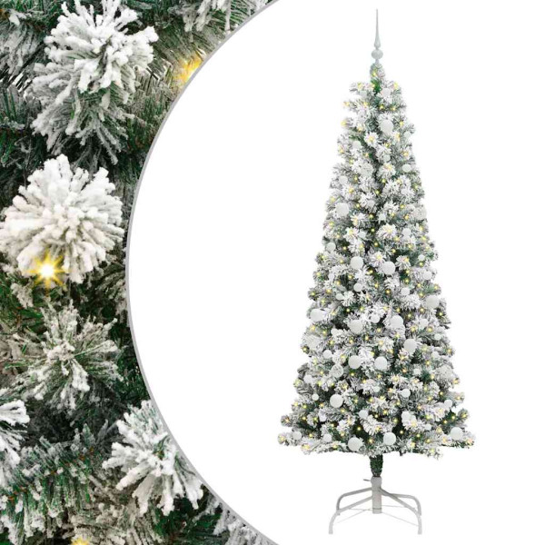 Árbol de Navidad artificial con ramas articuladas 210 cm M 2
