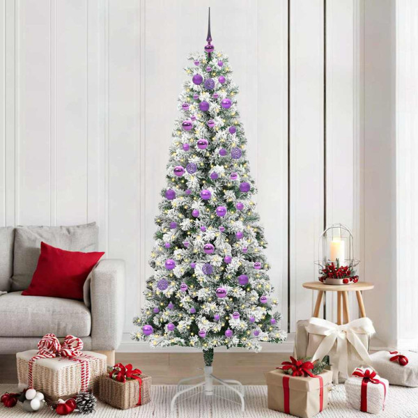 Árbol de Navidad artificial con ramas articuladas 210 cm D
