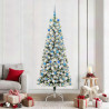 Árbol de Navidad artificial con ramas articuladas 210 cm 1