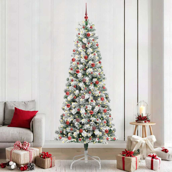 Árbol de Navidad artificial con ramas articuladas 240 cm D
