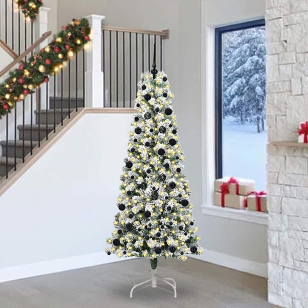 Árbol de Navidad artificial con ramas articuladas 240 cm D
