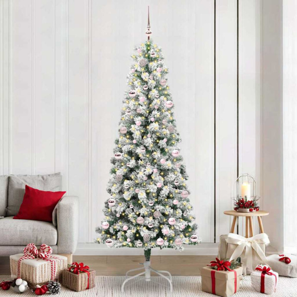Árbol de Navidad artificial con ramas articuladas 240 cm D