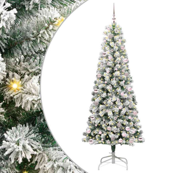 Árbol de Navidad artificial con ramas articuladas 240 cm M 2
