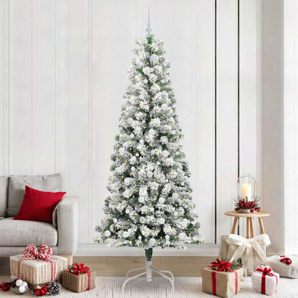 Árbol de Navidad artificial con ramas articuladas 240 cm D
