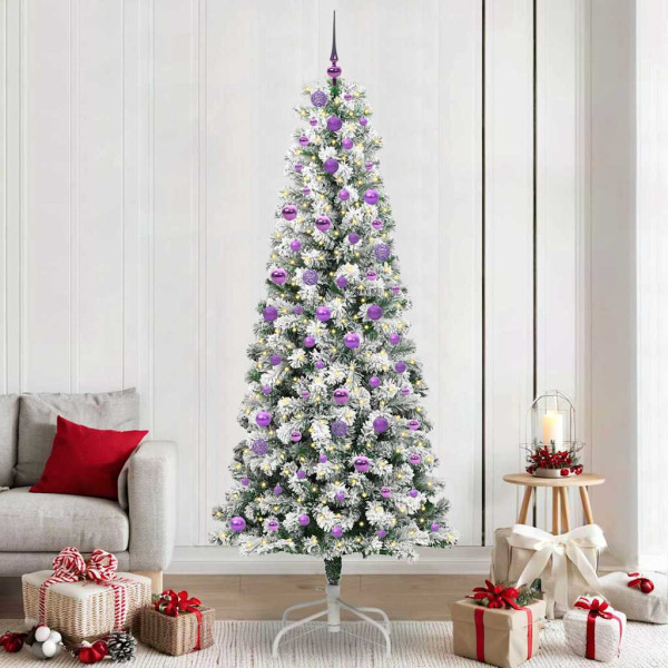 Árbol de Navidad artificial con ramas articuladas 240 cm D