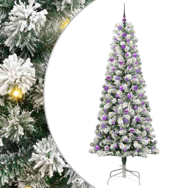Árbol de Navidad artificial con ramas articuladas 240 cm M 2