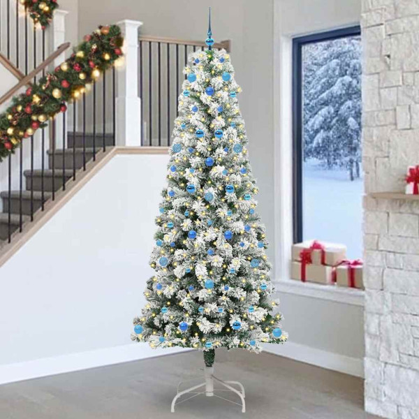 Árbol de Navidad artificial con ramas articuladas 240 cm D