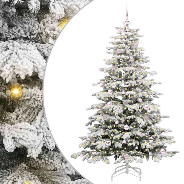 Árbol de Navidad artificial con ramas articuladas 180 cm M 2