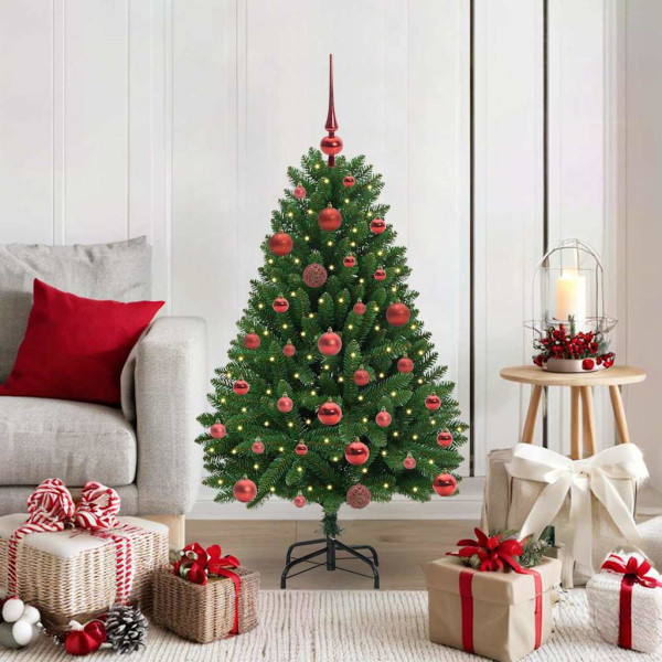 Árbol de Navidad artificial Verde 120 cm PVC y Metal D