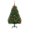 Árbol de Navidad artificial Verde 120 cm PVC y Metal 3