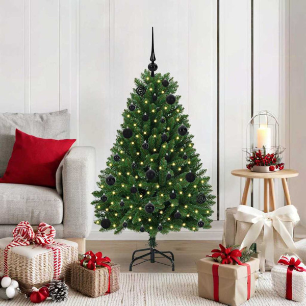 Árbol de Navidad artificial Verde 120 cm PVC y Metal D