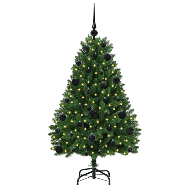 Árbol de Navidad artificial Verde 120 cm PVC y Metal M 3