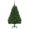 Árbol de Navidad artificial Verde 120 cm PVC y Metal 3