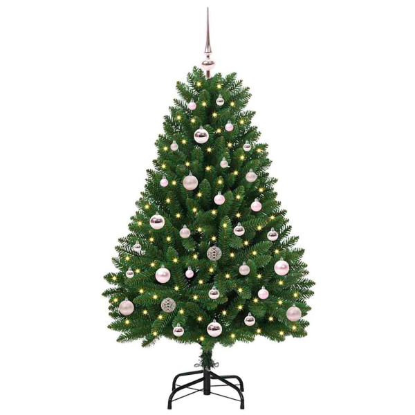 Árbol de Navidad artificial Verde 120 cm PVC y Metal M 3