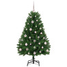 Árbol de Navidad artificial Verde 120 cm PVC y Metal 4