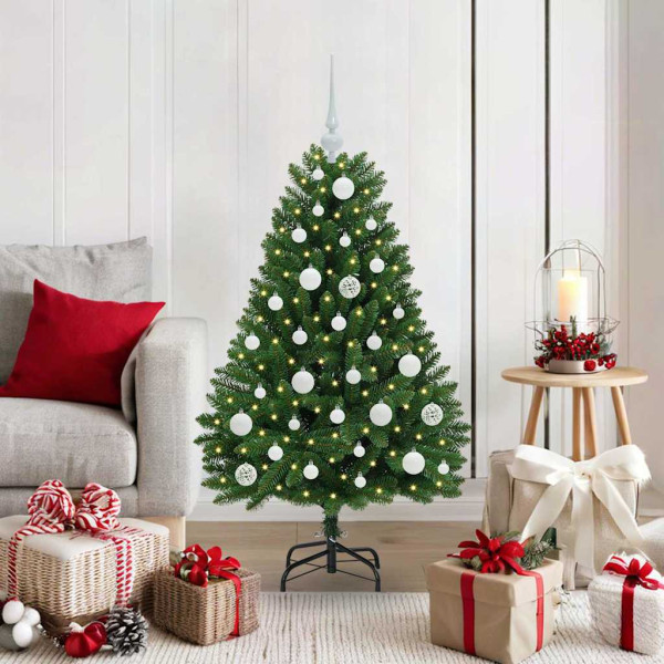 Árbol de Navidad artificial Verde 120 cm PVC y Metal D