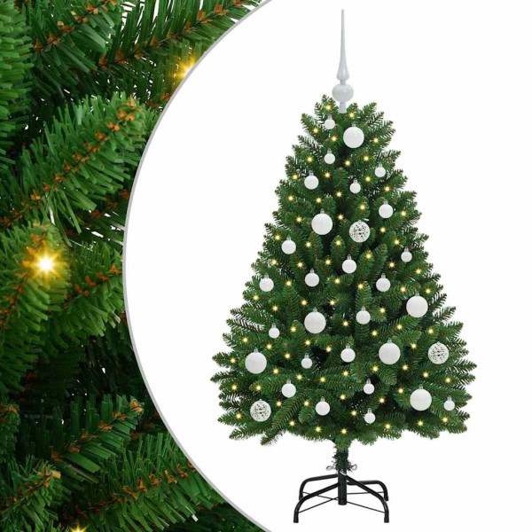 Árbol de Navidad artificial Verde 120 cm PVC y Metal M 2