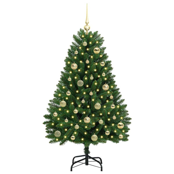 Árbol de Navidad artificial Verde 120 cm PVC y Metal M 3