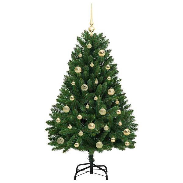 Árbol de Navidad artificial Verde 120 cm PVC y Metal M 4